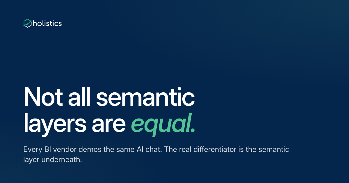 Not all semantic layers are equal