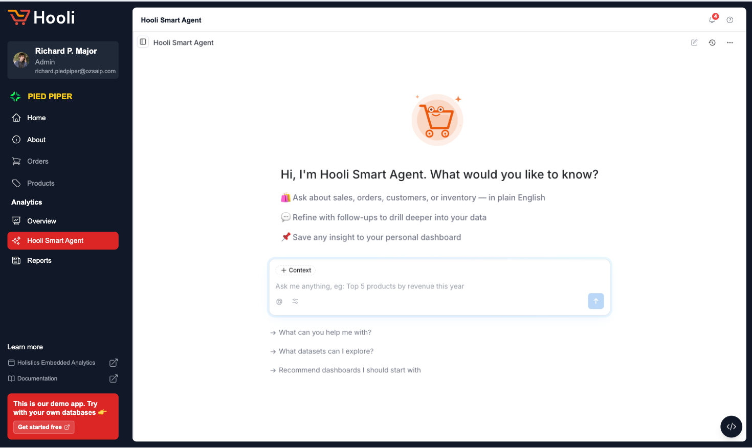 Customized Ask AI page