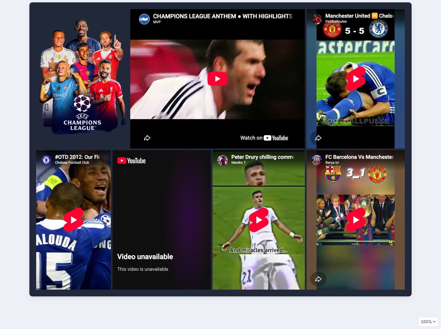 UEFA Champions League: Moments