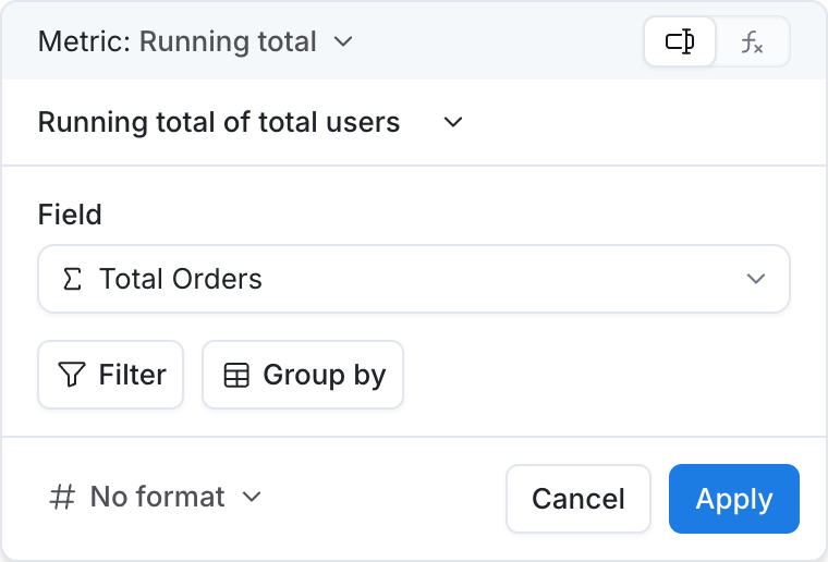 running total calculation