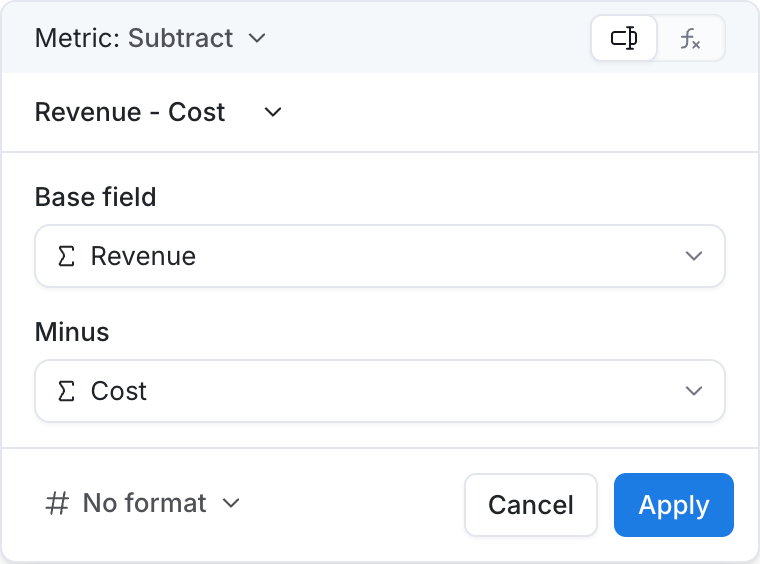 subtract calculation