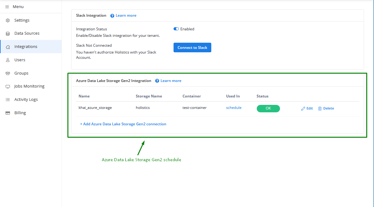 Azure Blob integration