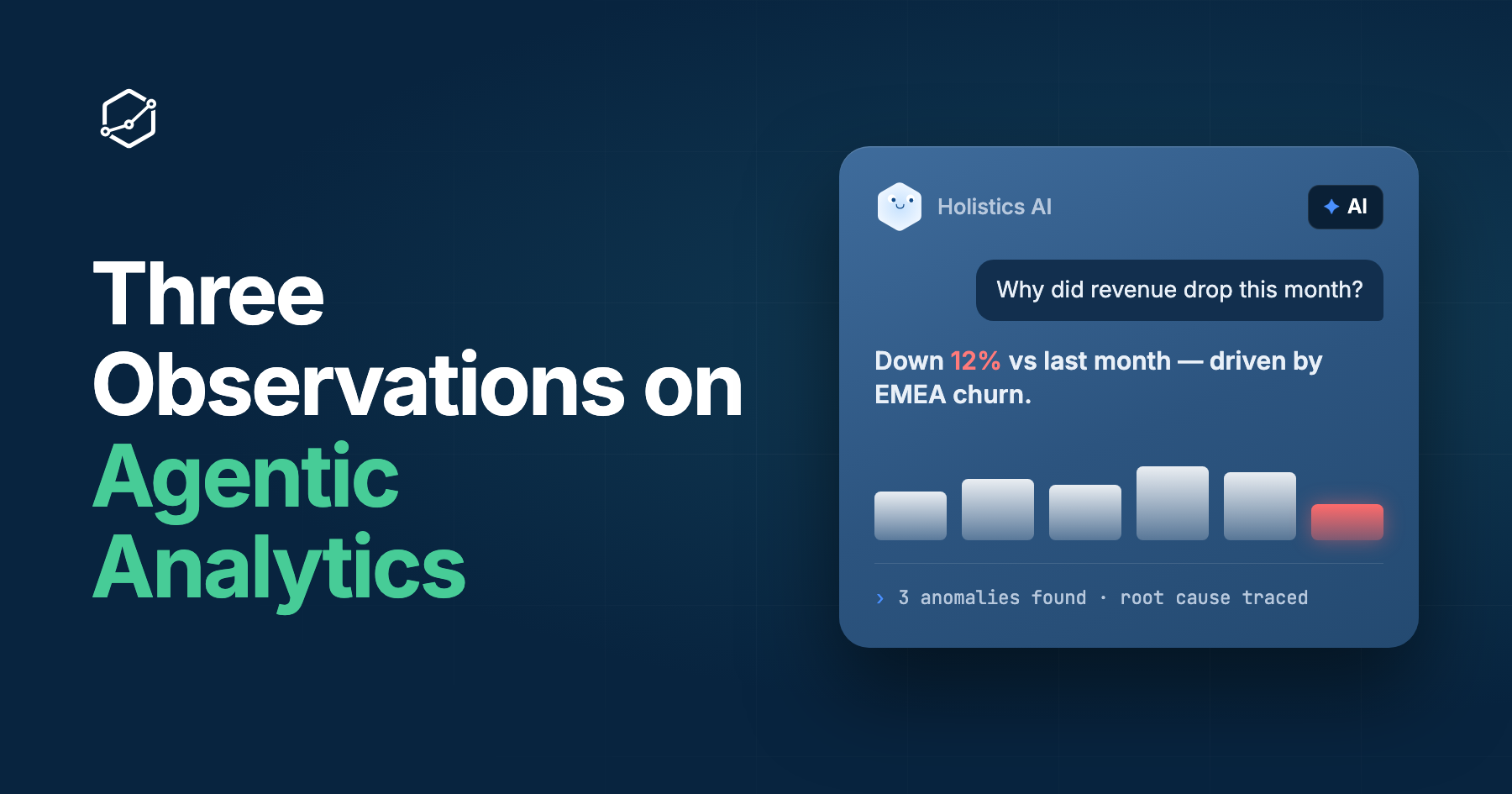 Vibecoding Analytics: Three Observations on Agentic Analytics